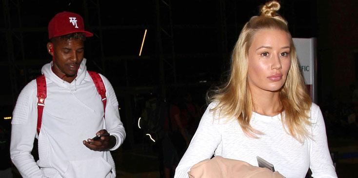 Iggy Azalea &amp; Nick Young Catch A Flight At LAX Airport