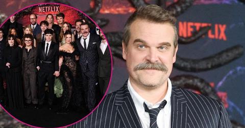 Photo of David Harbour and the cast of 'Stranger Things'