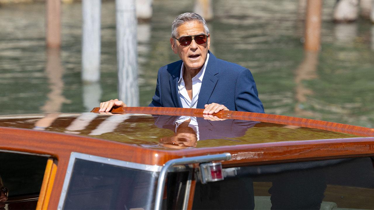 Photo of George Clooney traveled to Italy with his wife, Amal Clooney, and their two children.