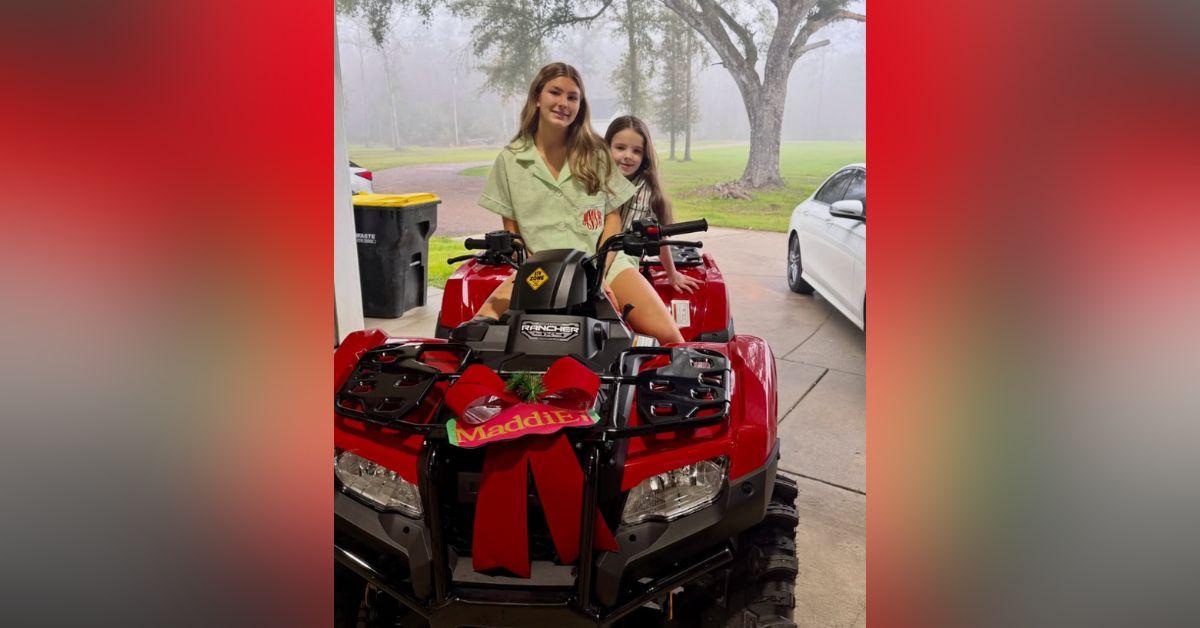 Image of Jamie Lynn Spears' daughter Maddie received an ATV for Christmas.