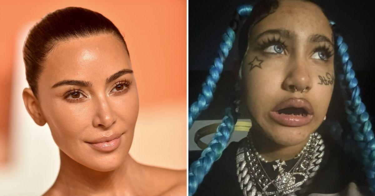 image of North West shocked fans as she showed off her fake tattoos and piercings.