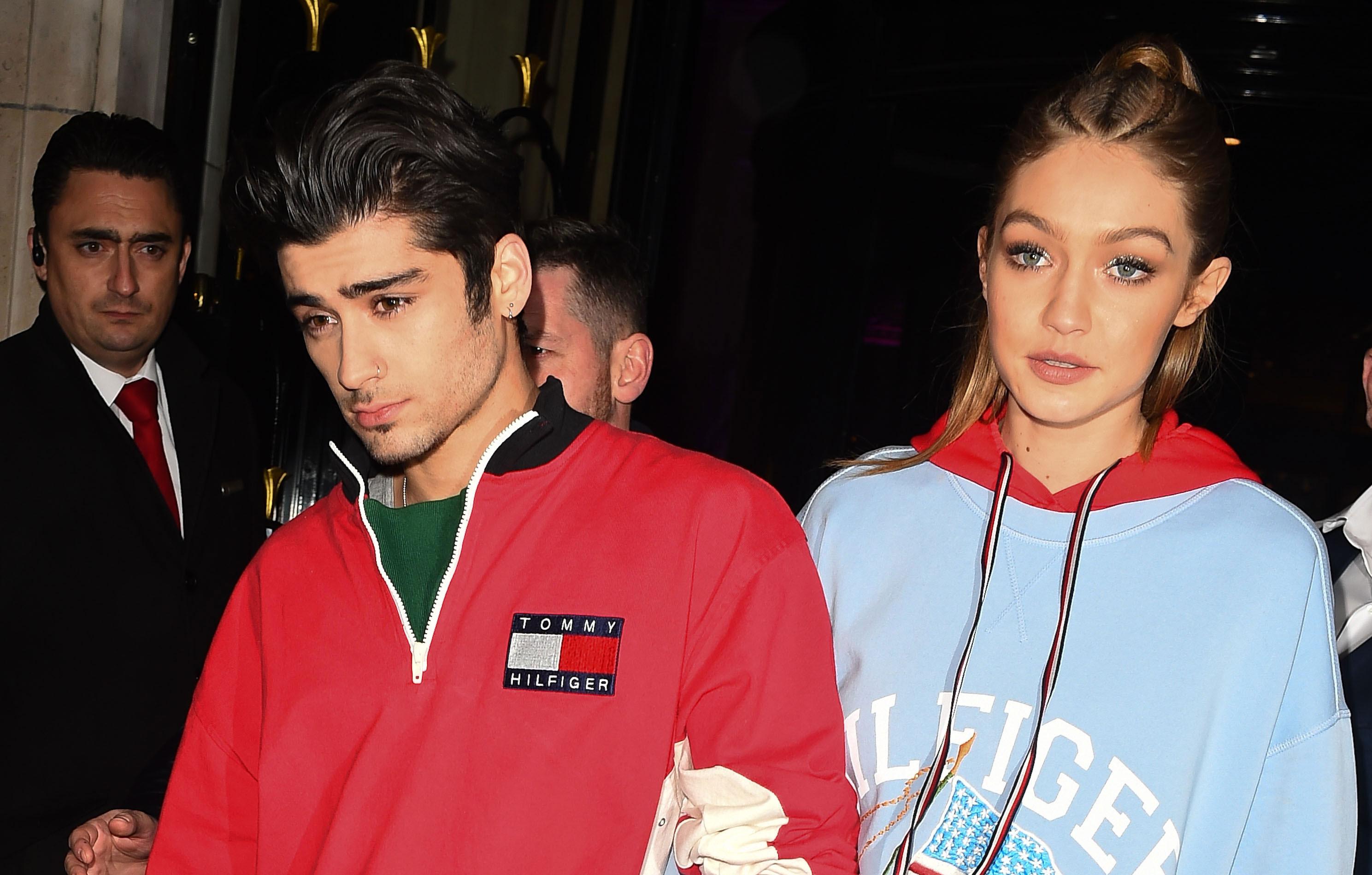 gigi hadid social media silent reports boyfriend zayn malik struck mom yolanda hadid