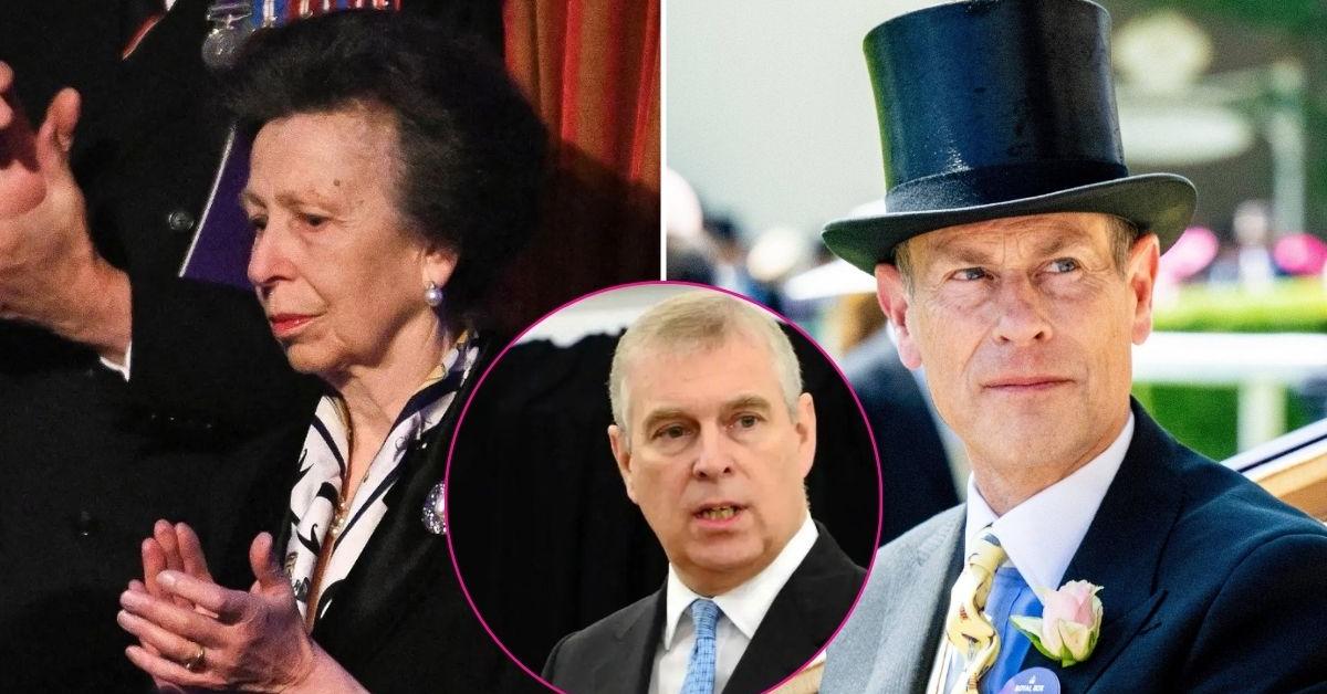 Ex-Prince Andrew 'Poses a Threat' to the Monarchy Following His Recent Scandals as Siblings Prince Edward and Princess Anne Keep in 'Contact' With Him