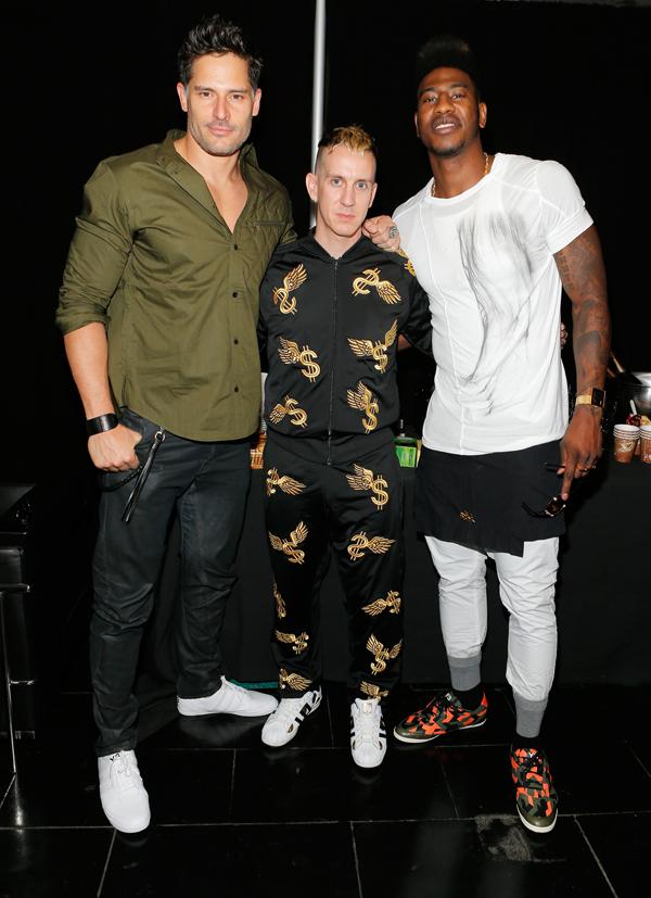 Joe Manganiello,designer Jeremy Scott and Iman Shumpert