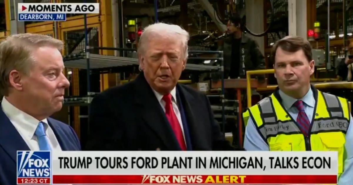 image of Donald Trump faced criticism during his Michigan trip.