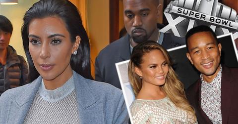 Kim kardashian kanye john legend super bowl 3