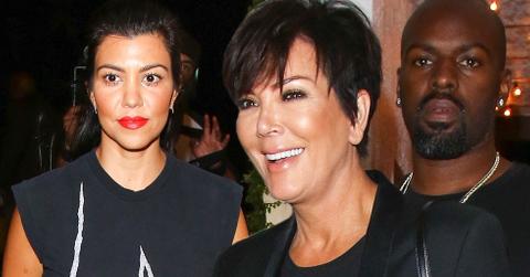 Kourtney kardashian tags along kris jenner date night