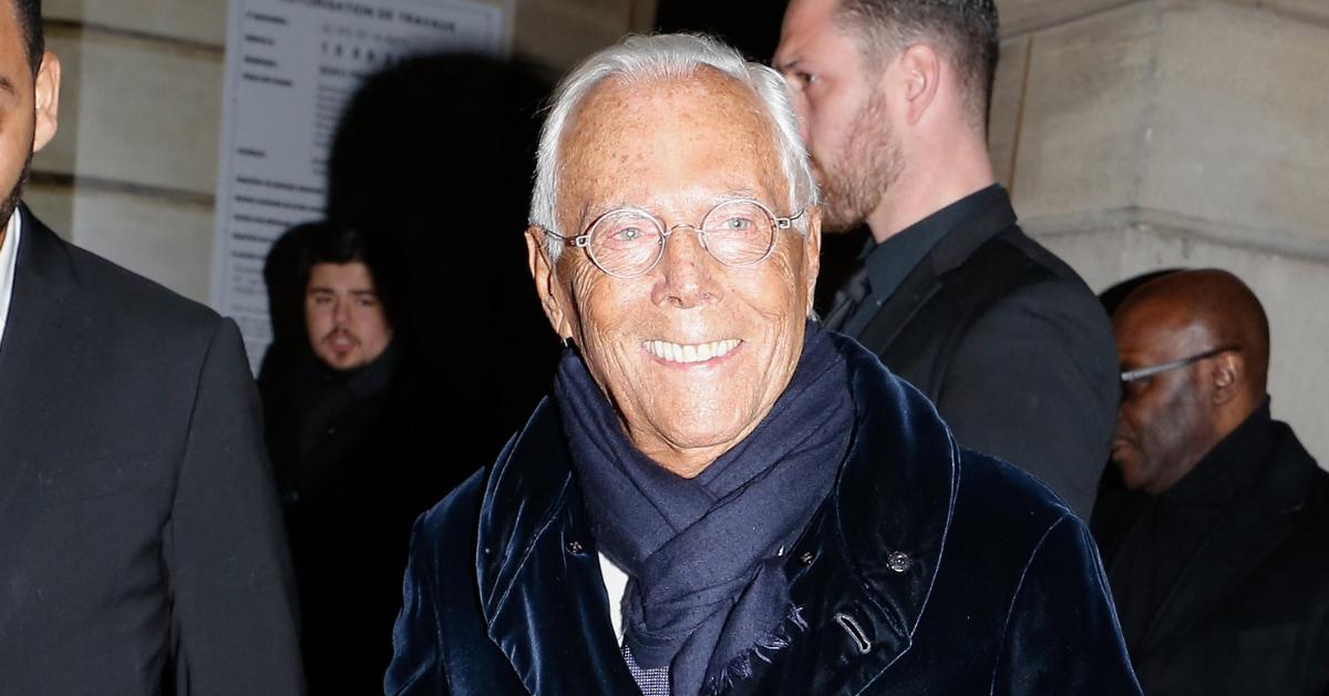 Image of Giorgio Armani was a billionaire.
