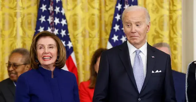 Photo of Nancy Pelosi and Joe Biden.