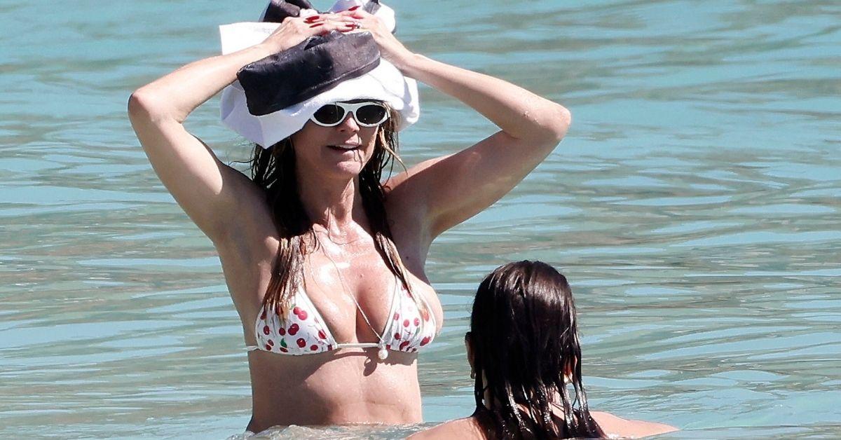 image of Heidi Klum appeared relaxed and confident during the romantic getaway.