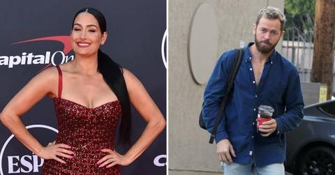 Composite photo of Nikki Garcia and Artem Chigvintsev.