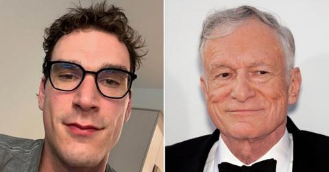 Composite photo of Marston Hefner and Hugh Hefner.