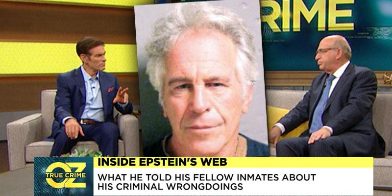 Dr Oz Show and Barry Levine discuss Jeffrey Epstein fellow inmates