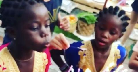 Madonna twins birthday party pics video