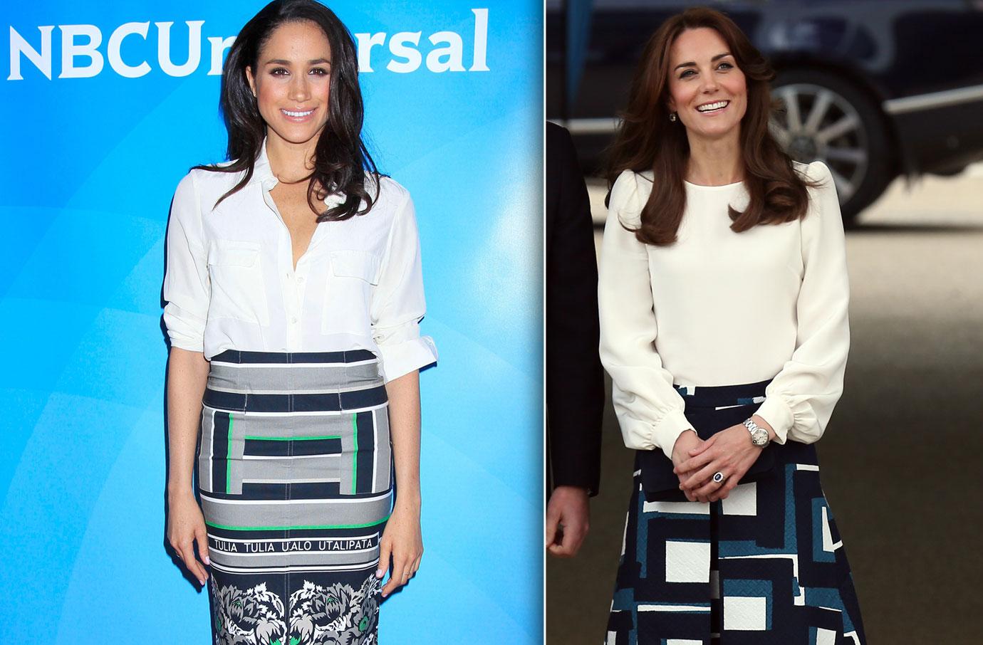 Meghan Markle Kate Middleton Matching Outfits