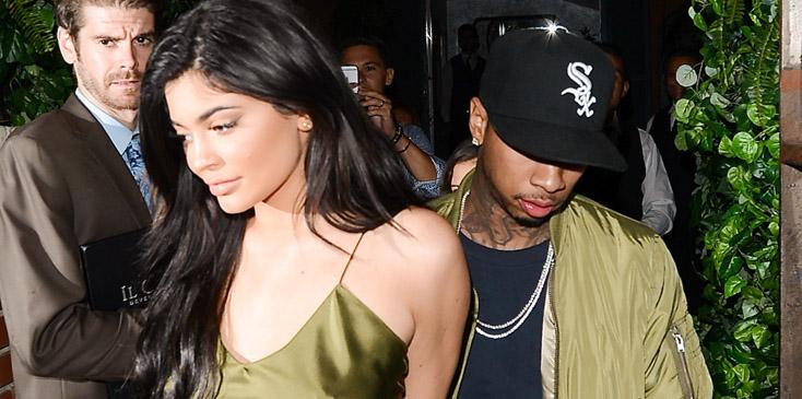 Kylie Jenner leaves hand in hand with beau Tyga after an intimate dinner date