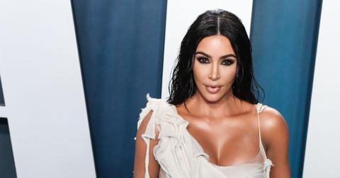 Kim Kardashian at the 2020 Vanity Fair Oscar Party