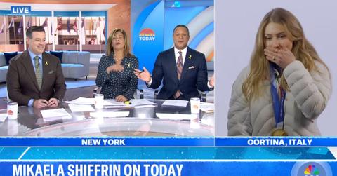 Photo of Carson Daly, Hoda Kotb, Craig Melvin and Mikaela Shiffrin