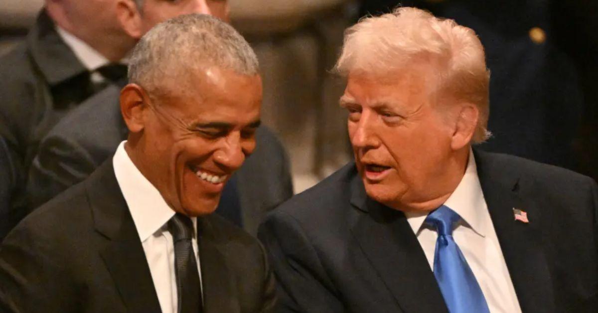 Photo of Barack Obama and Donald Trump