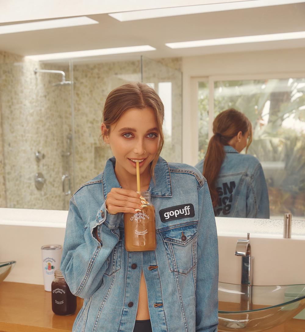 emma chamberlain x gopuff x chamberlain coffee