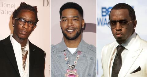 Composite photo of Young Thug, Kid Cudi and Diddy