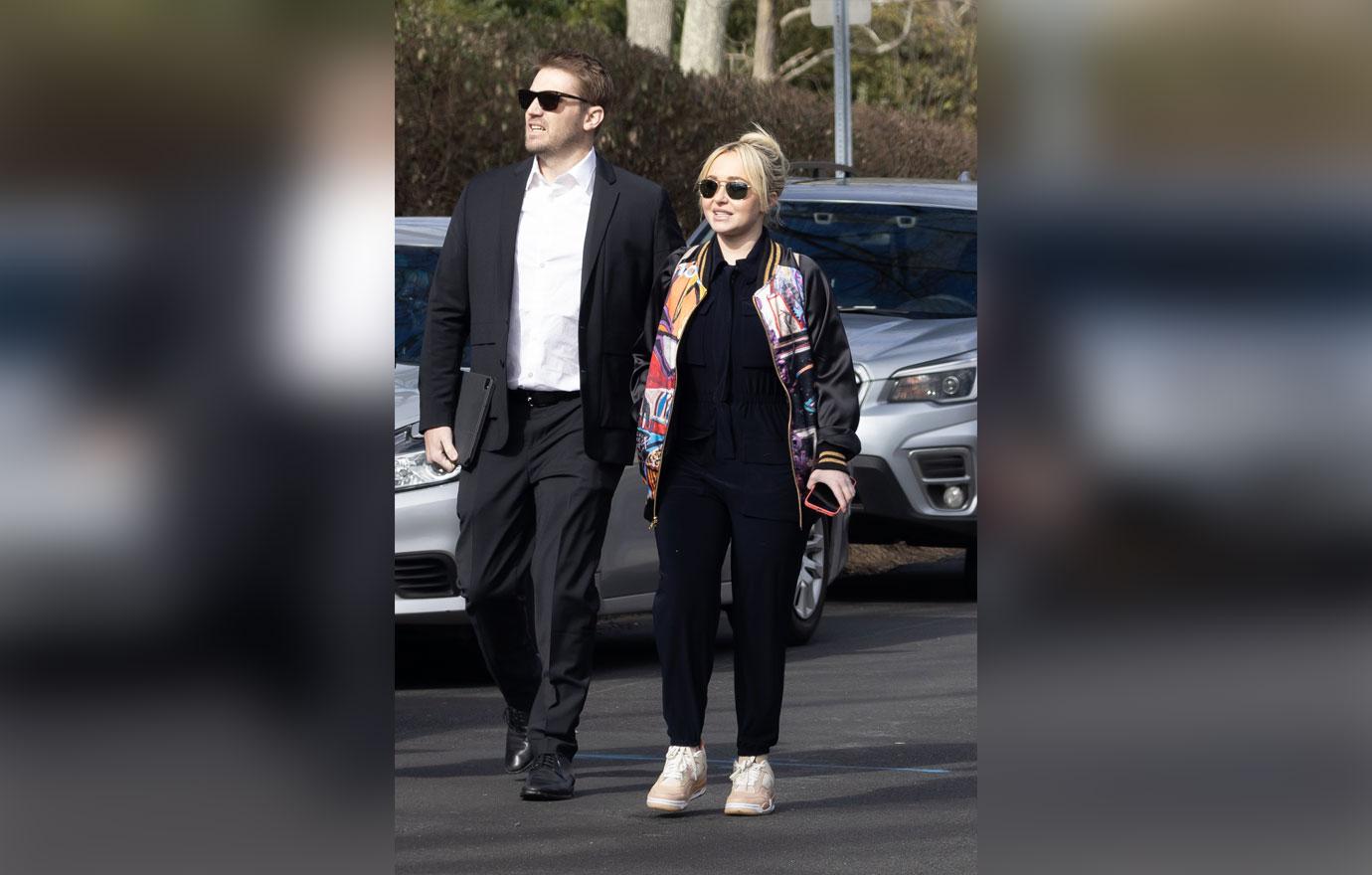 hayden panettiere arrives at her younger brother jansens celebration of life event