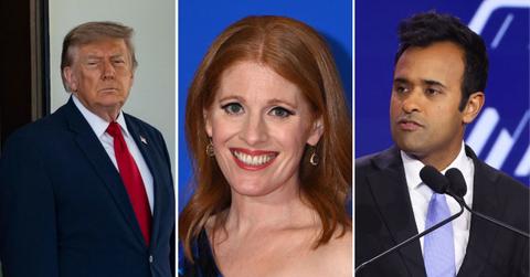 Image of Donald Trump,Karen Travers and Vivek Ramaswamy