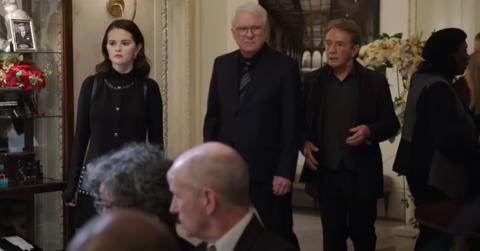 Photo of Selena Gomez, Martin Short and Chris Martin