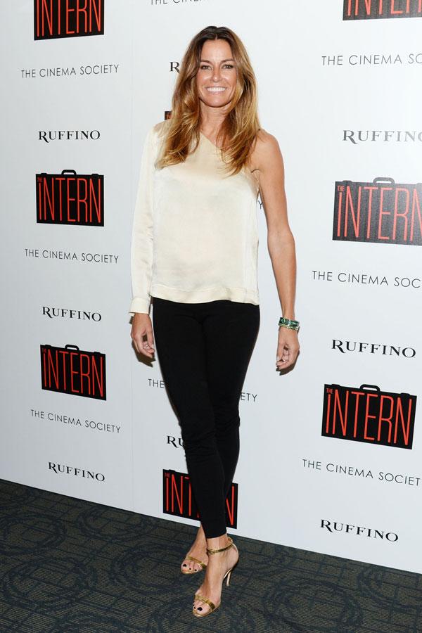 Kelly Bensimon attends the premiere of The Intern presented by the Cinema Society and Ruffino Winery&#8212;Credit PMc Clint Spaulding