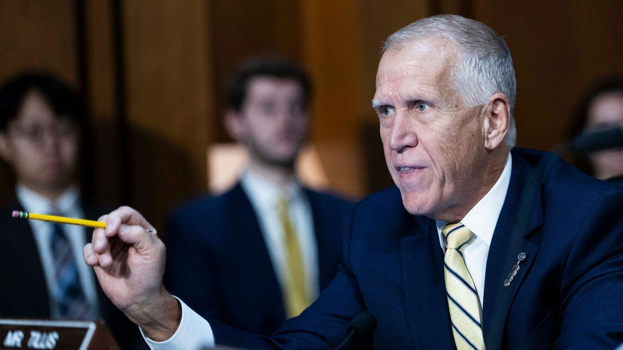 Image of Sen. Thom Tillis called Donald Trump a ‘snowflake’ while discussing the president in his memoir.