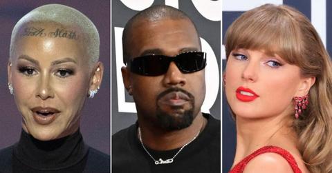 Photo of Amber Rose, Kanye West and Taylor Swift