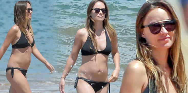 olivia wilde pregnant bikini body family vacation