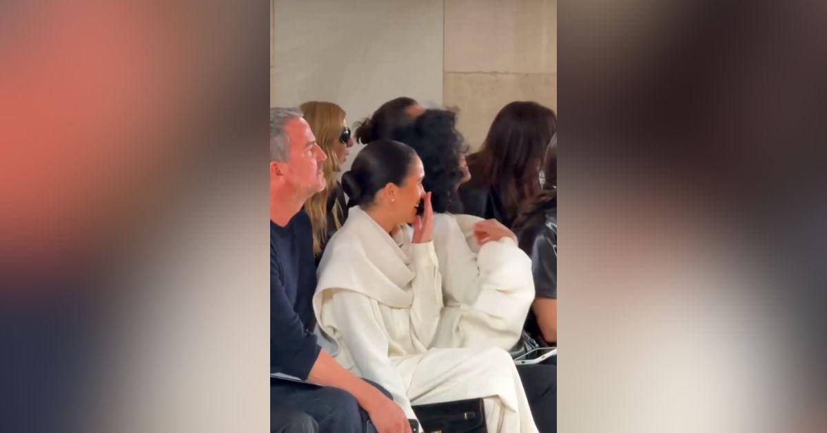 Image of Meghan Markle attended the Balenciaga show at Paris Fashion Week.