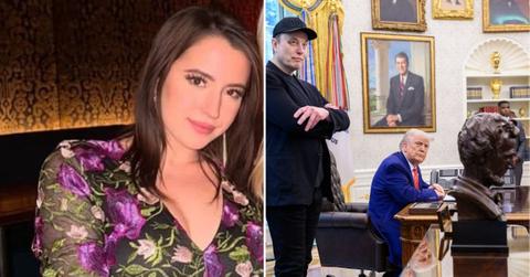 Composite photo of Ashley St. Clair, Elon Musk and Donald Trump