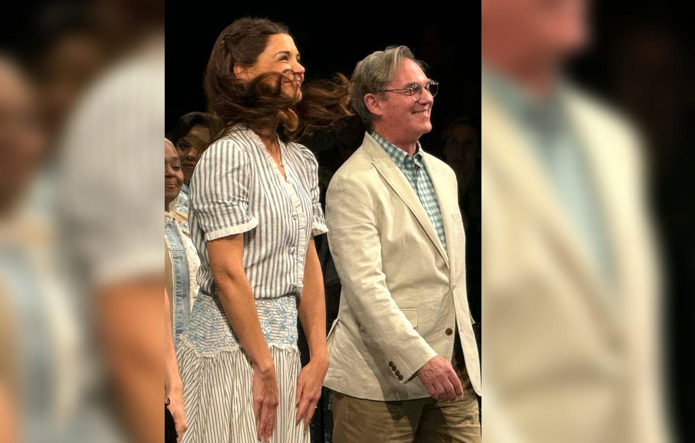 katie holmes out in new york our town broadway