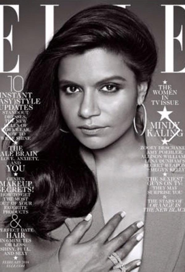 Mindy kaling defends elle cover