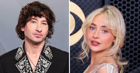 Split photo of Barry Keoghan and Sabrina Carpenter.