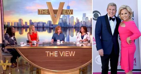 Photo from 'The View' and a picture of Todd and Julie Chrisley