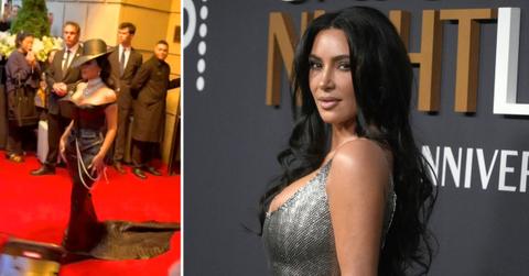 Two photos of Kim Kardashian
