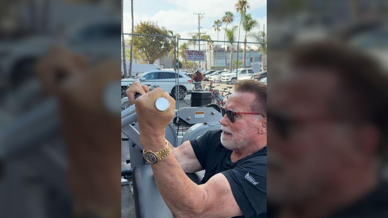 Image of Fans showered Arnold Schwarzenegger with praise as he rang in 79th birthday.