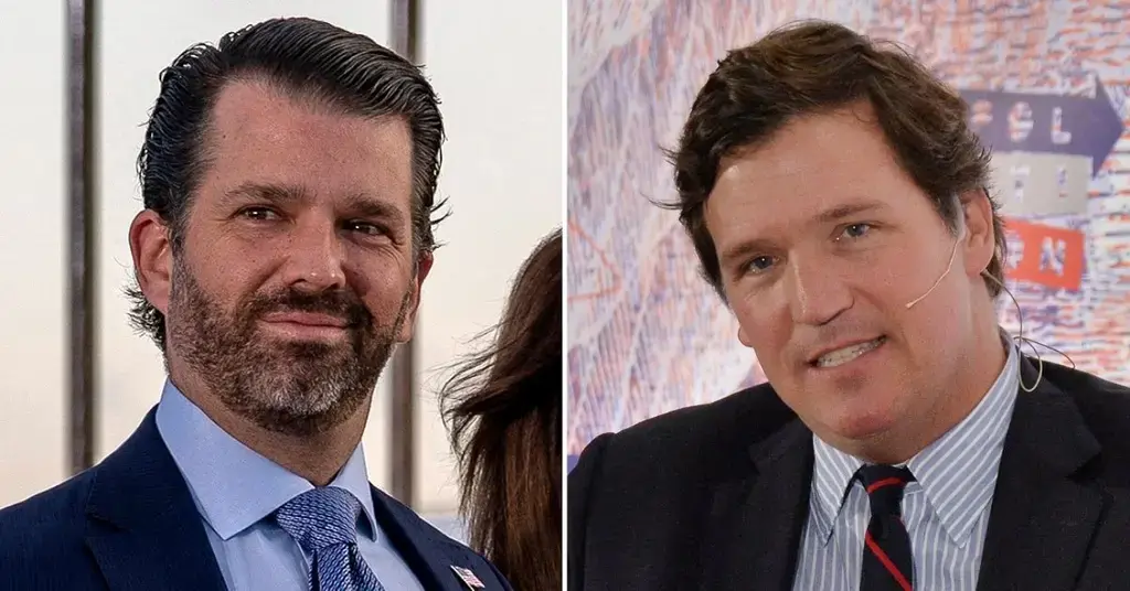 donald trump jr terrified over tucker carlsons putin interview