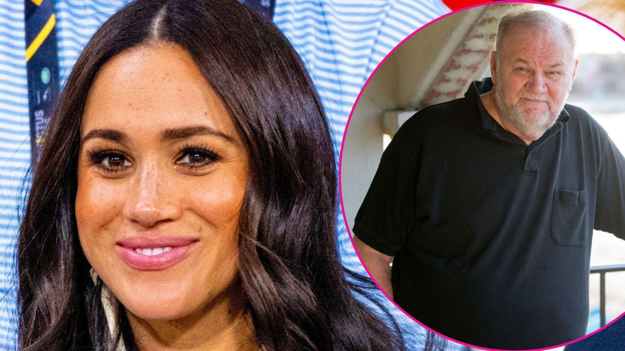 Image of Meghan Markle and her father, Thomas Markle Jr. 