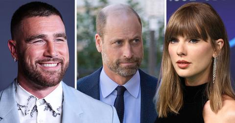 Photo of Travis Kelce, Prince William and Taylor Swift
