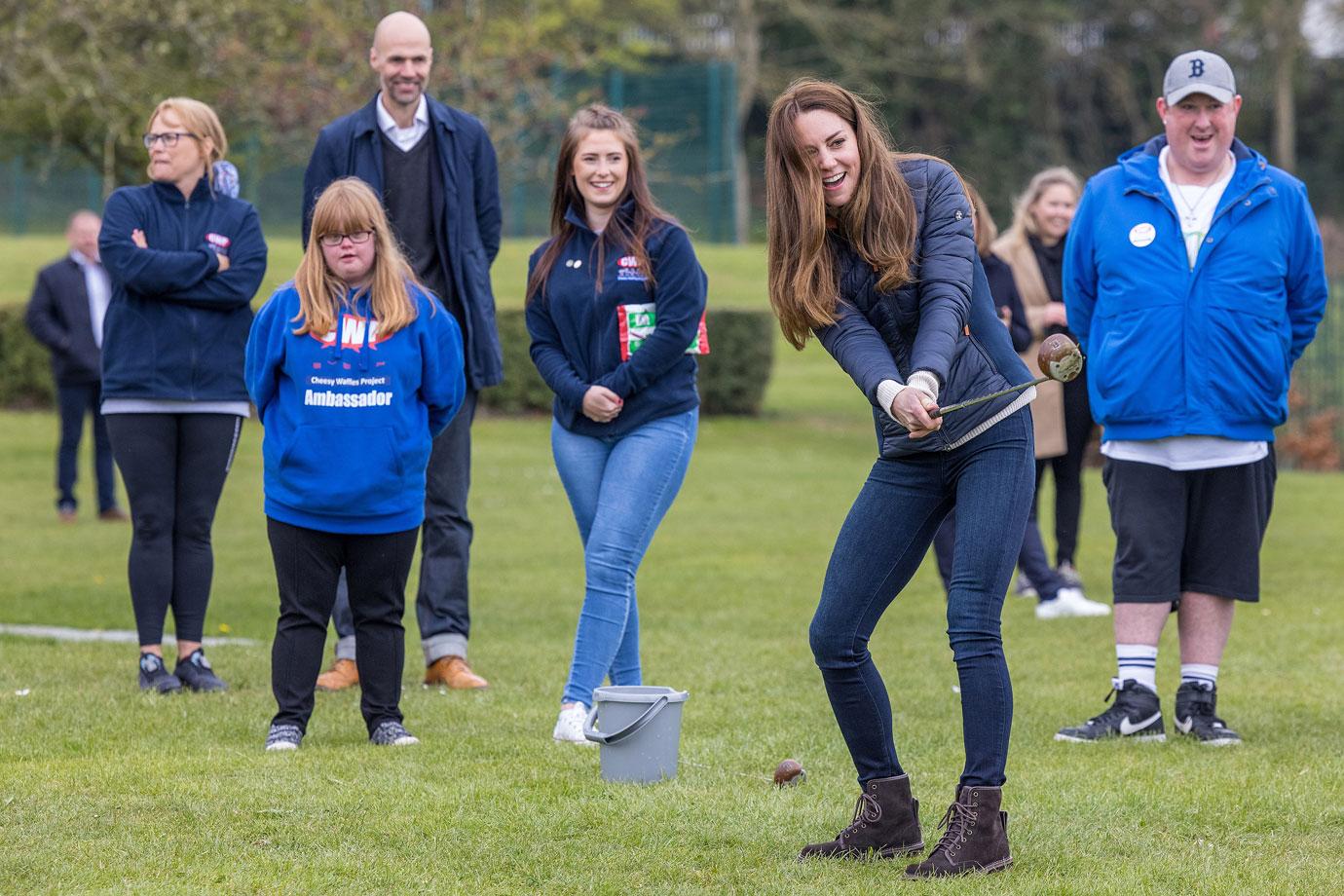 prince william and duchess catherine meet people at charity event