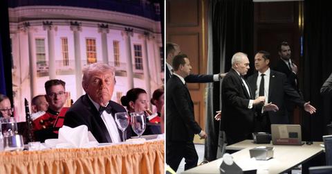 pic of Donald Trump, security.