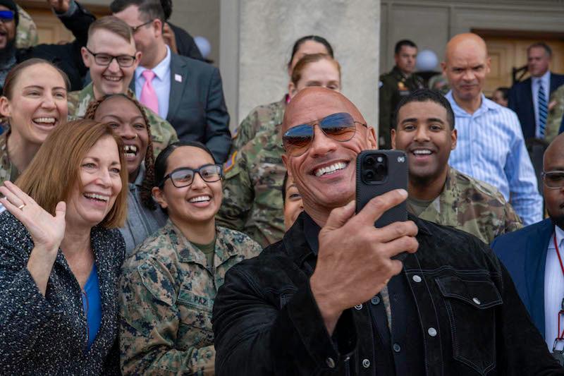 the rock not endorsing joe biden