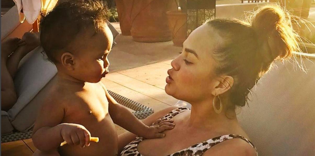 Chrissy teigen john legend luna easter bunny feature