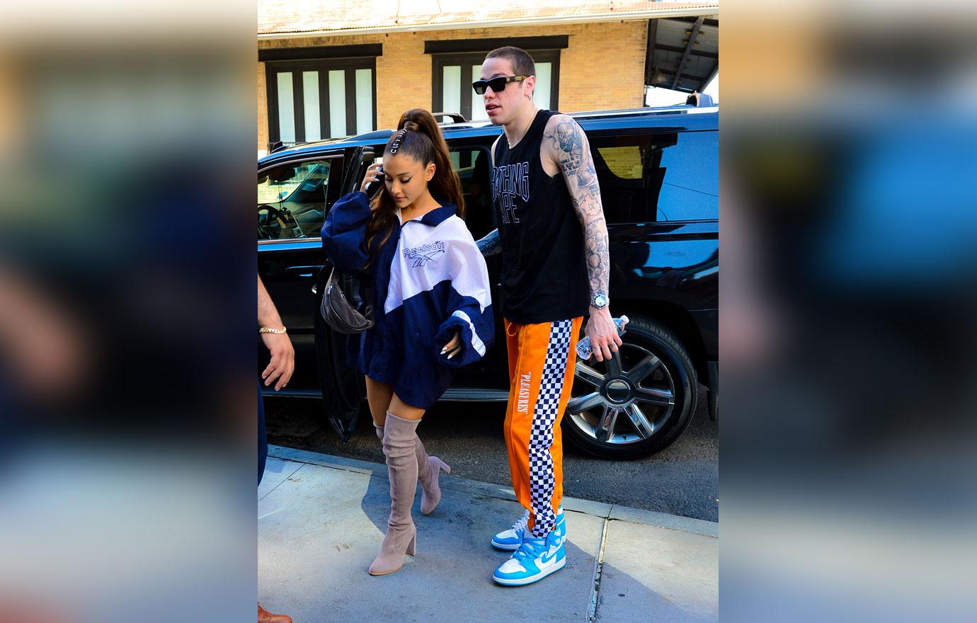 Ariana Grande and Pete Davidson look striking in New York