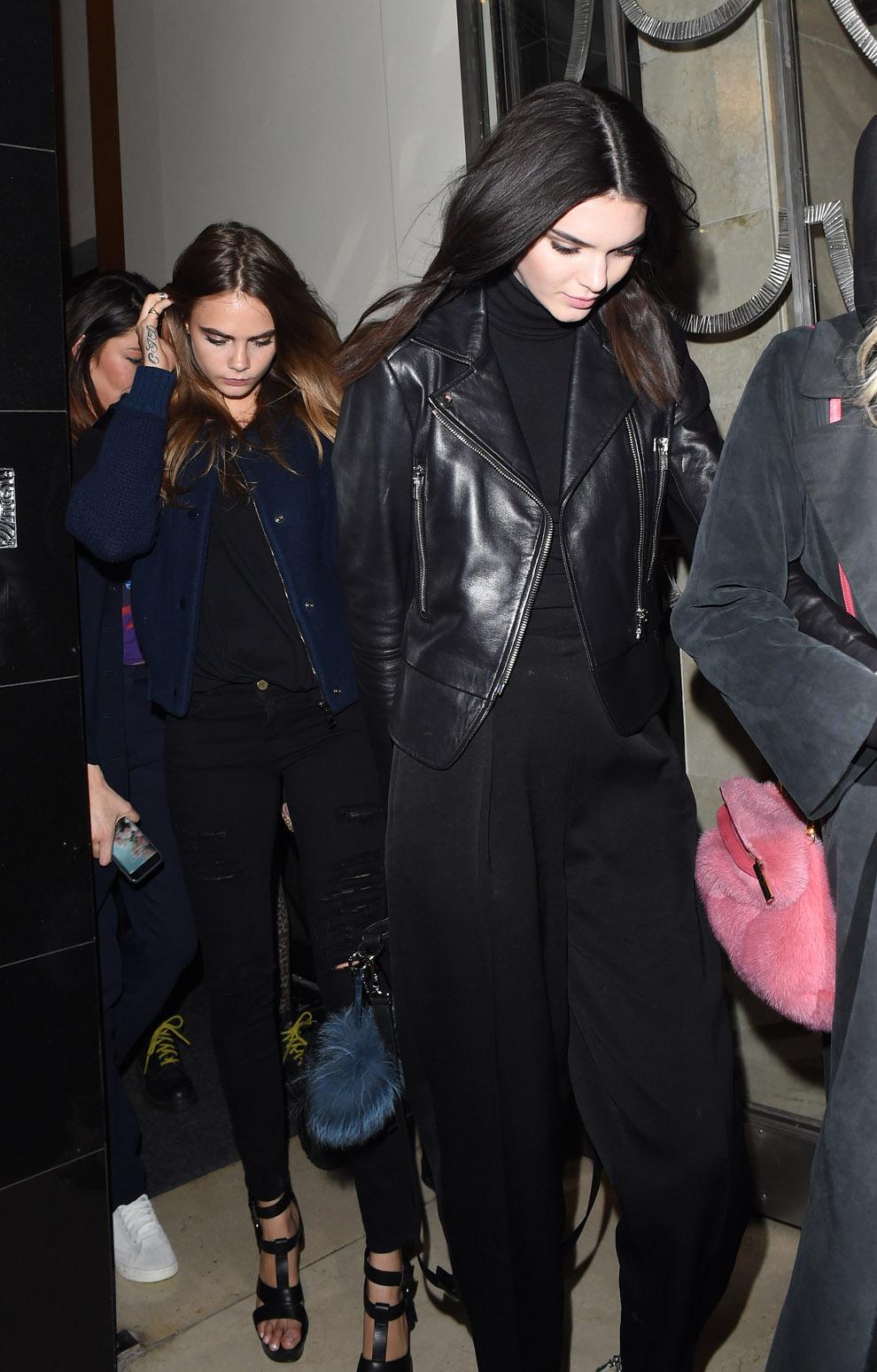 INF &#8211; Kendall Jenner, Cara Delevingne Night Out in London