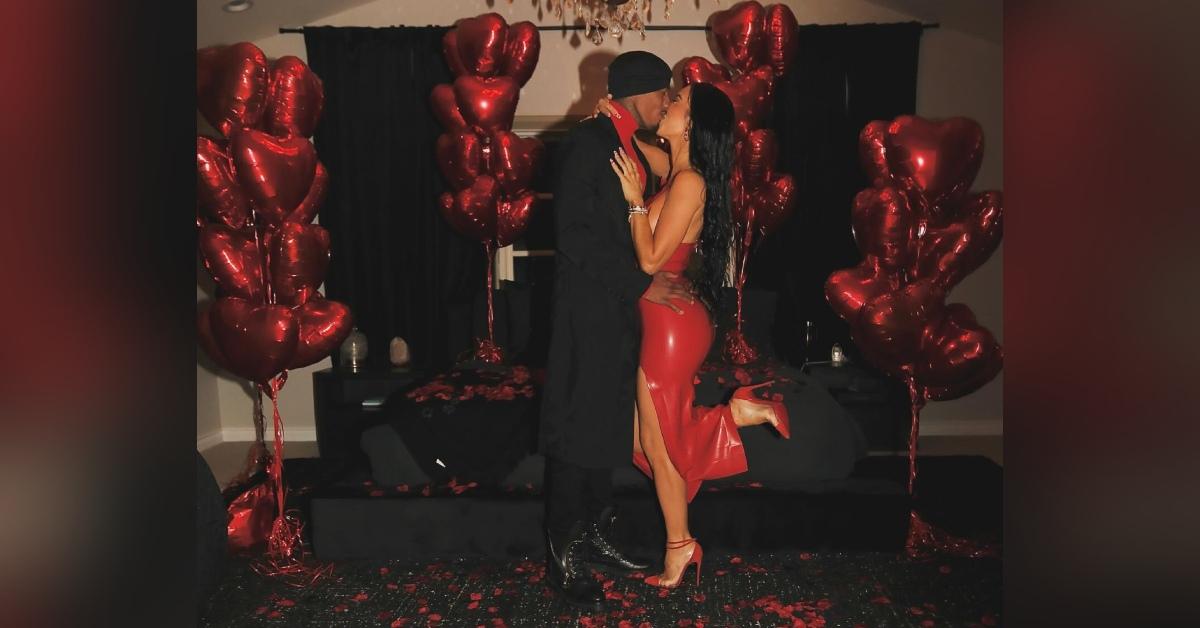 bre tiesi risque dress kisses nick cannon valentines day photos